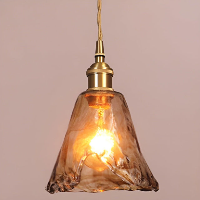 GlassElegance Light - Vintage Crystal Prism Glass Pendant Ceiling Light Carvallo