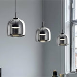 GlassShimmer Light - Nordic Luxury Glass LED Pendel Hängande Lampa Carvallo