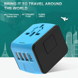 Allt-i-ett-reseadapter - universalladdare med USB- och typ-C-portar MILA Sverige
