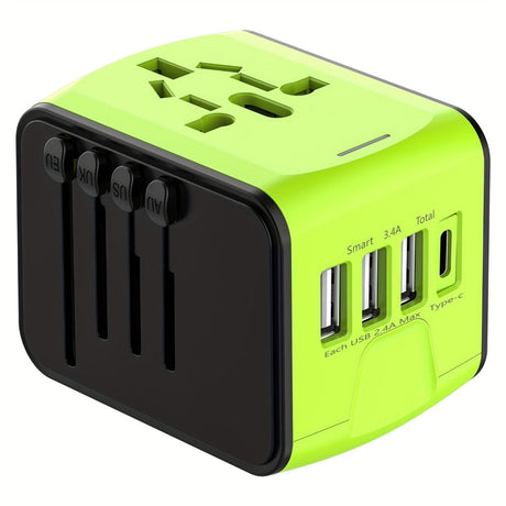 Allt-i-ett-reseadapter - universalladdare med USB- och typ-C-portar MILA Sverige