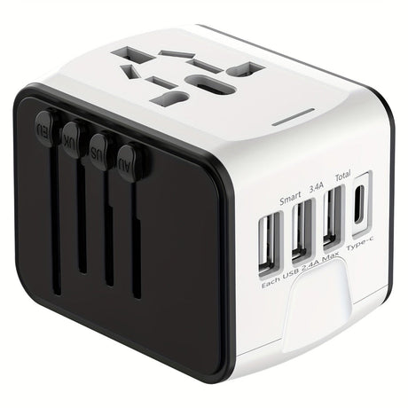 Allt-i-ett-reseadapter - universalladdare med USB- och typ-C-portar MILA Sverige