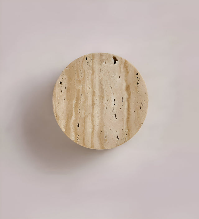 Globos Beige Vägglampa i marmor – LED-vägglampa i Wabi-Sabi-stil Carvallo