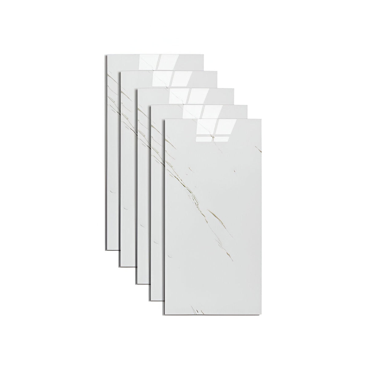 GlossyLux Självhäftande Väggpaneler - Ge ditt rum en modern touch av nytt glans Carvallo