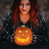 Spöklik glödande pumpa – Batteridriven Halloween-lyktdekoration MILA Sverige