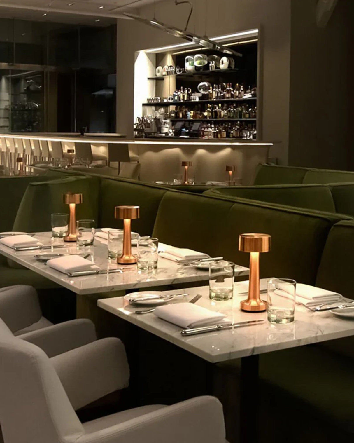 LED Bordslampa - Guld - Dimbara - Touchknapp - Modern Design Carvallo