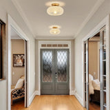 Taklampa Glas Modern Semi Flush Armatur Carvallo