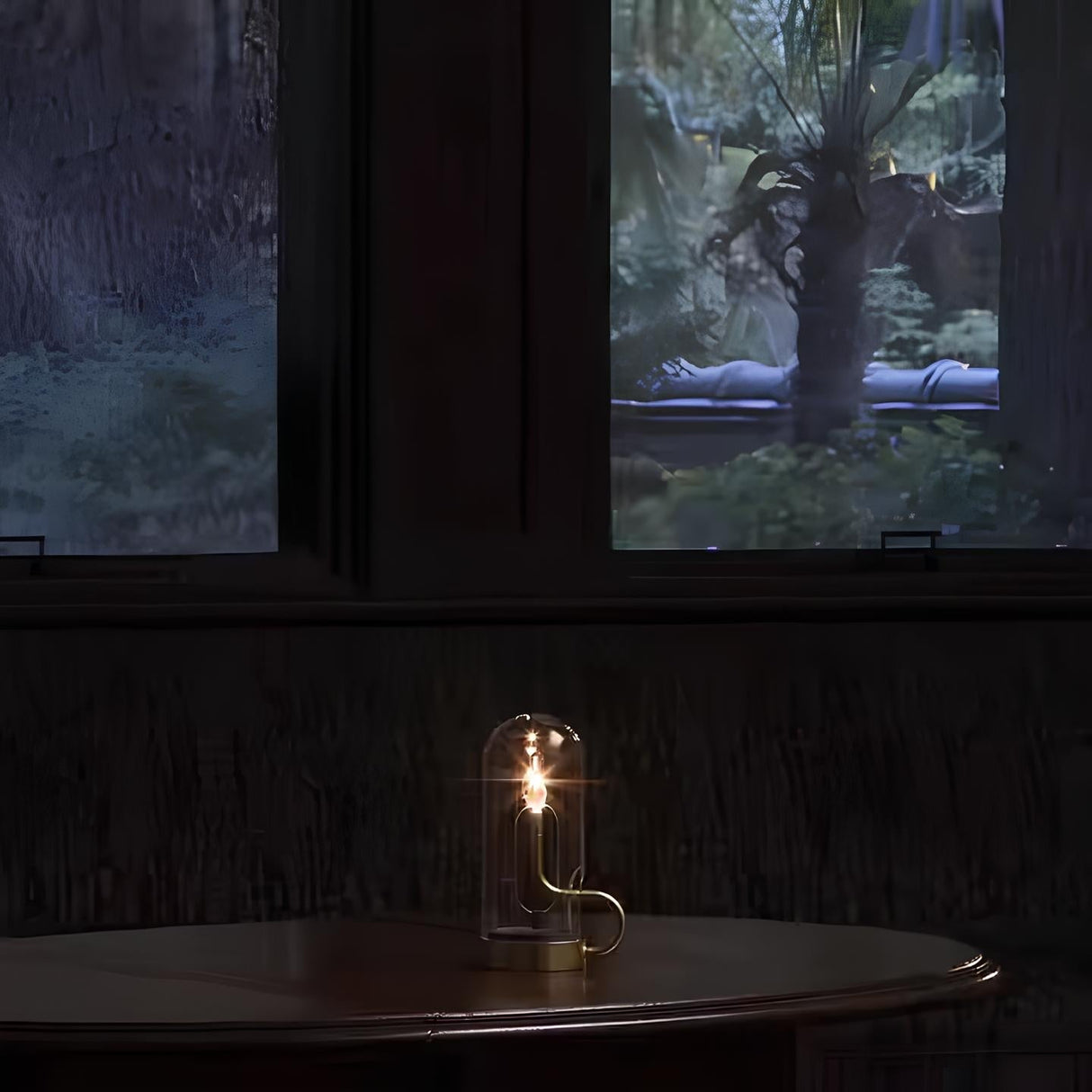 LED Bordslampa Glasdome Uppladdningsbar Lampa Carvallo