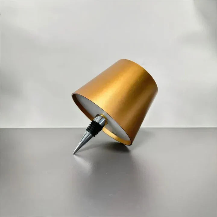 Flasklampa Metallbordslampa Carvallo