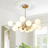 Lyxig Guld Kandelaber | Elegant Messingsbelysning för Sovrum | Intrikat Design | E27 Lampa Bas Carvallo