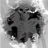 Spöklik gotisk skelettkrans - Halloweendörrdekoration med pumpor och läskiga accenter MILA Sverige