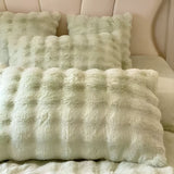 Rabbit Faux Fur Kuddöverdrag Carvallo