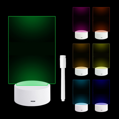 Carvallo – Kreativ LED-lampa med skiftande färger och meddelandeboard Carvallo