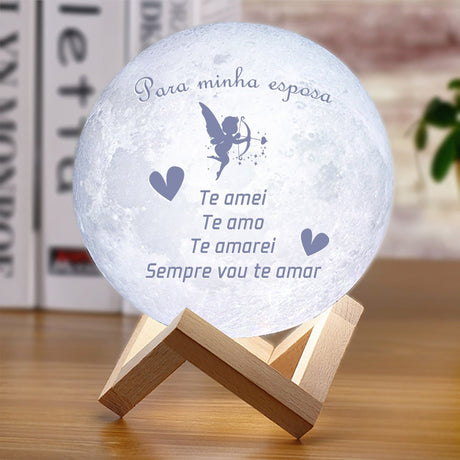 3D månlampa med text-Lights-Hemnix-Portugisisk fru 3-15cm 16 färger-Hemnix