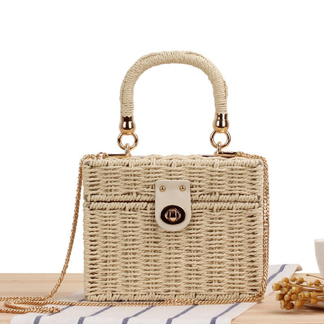Vintage halm väska-Accessories-Hemnix-Beige-Hemnix