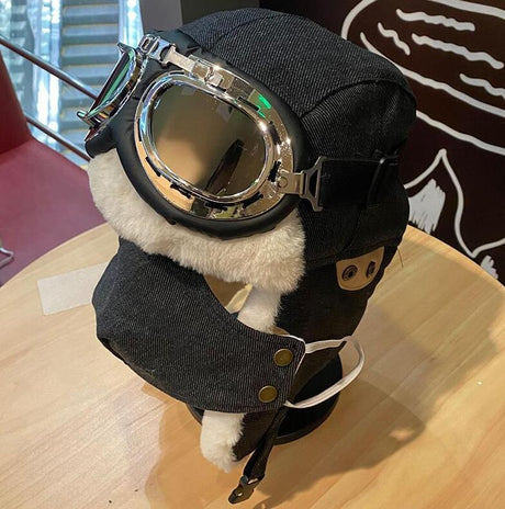 Aviator Trapper Hat-Sports-Hemnix-Svart-Hemnix