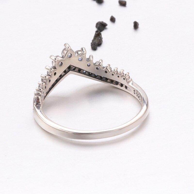V-formad Sterling Silverring-Jewelry for women-Hemnix-Hemnix