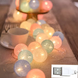 DreamGlow Light - Dekorativt bomulls-LED-bolljus Carvallo