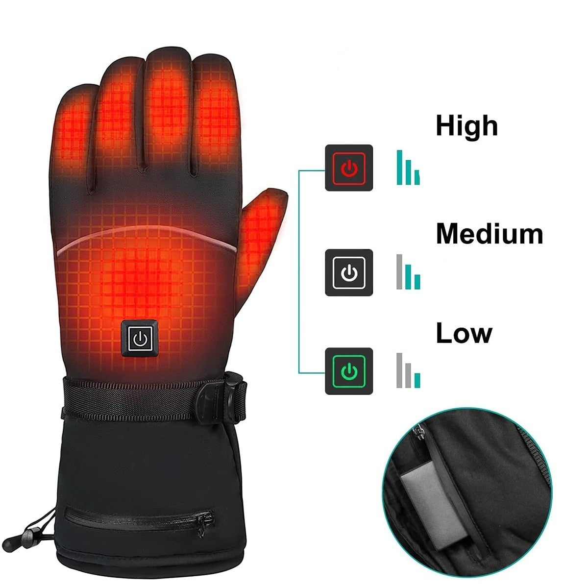 Elektriska uppvärmda handskar Bellasverige