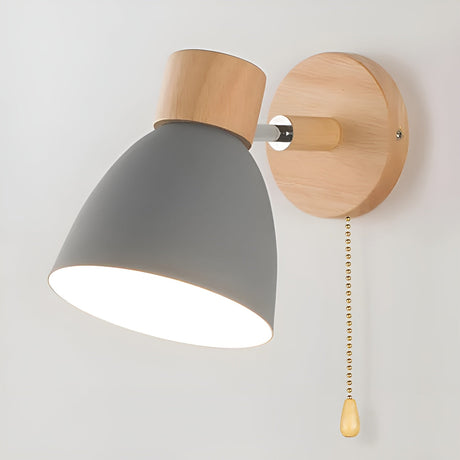 Träggolvslampa med strömbrytare – Varmt ljus i skandi-stil | För vardagsrum & sovrum Carvallo