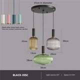 Färgglad Retro Glas Pendellampa – Kreativ LED Hängande Lampa för Vardagsrum och Sovrum Carvallo