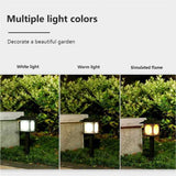 Solar LED Trädgårdslampa – Stor kvadratisk lampa med varmt ljus och dubbel användning Carvallo