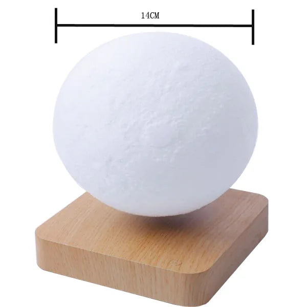 LunaGlow Månlampa – Svävande 3D LED Lampa med Magnetisk Levitationsdesign Hemnix