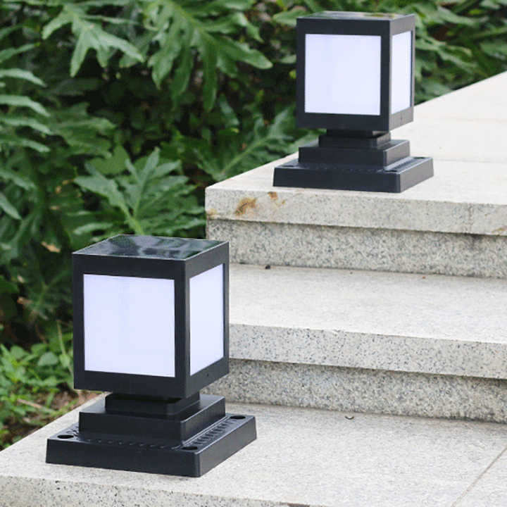 Solarlampa LED i kvadratdesign – Dekorativ utomhusbelysning för gångvägar och terrass Carvallo