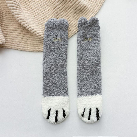 Fluffig Tass Strumpor-Clothes for women-Hemnix-Grå-EU35-41-Hemnix