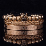 Lyx Krona Armband Set-Jewelry for women-Hemnix-Roséguld-Hemnix