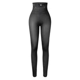 Perfekt passform Jeans Leggings-Clothes for women-Hemnix-Svart-M-Hemnix