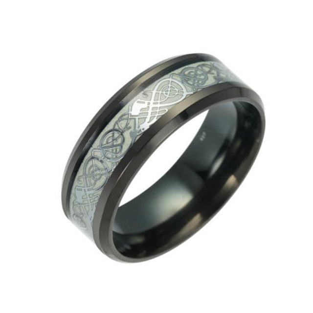 Lysande keltisk drake ring-Jewelry for men-Hemnix-16.5 mm-Silver-Hemnix