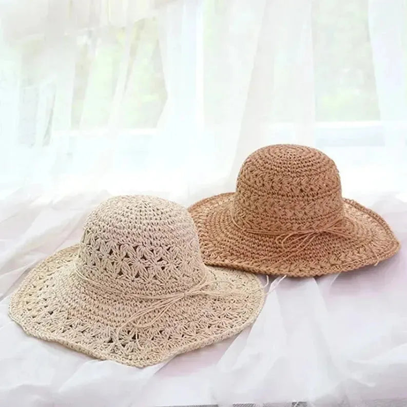 Damer solhatt – Lätt retro strandhatt i halm | Ideal för sommar och semester Carvallo