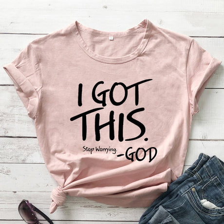 I Got This Stop Worrying Tees-Clothes for women-Bellasverige-Persikosvart txt-S-Hemnix