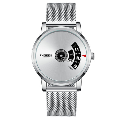 Unik tidmätare för män-Watches for men-Hemnix-Vit-mesh Vit-Hemnix