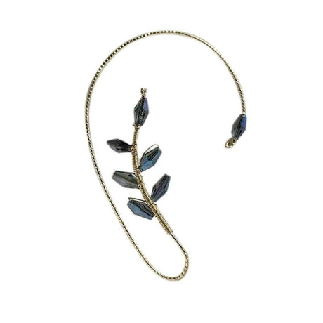 Flower Art klipp örhängen-Jewelry for women-Hemnix-Blå-Hemnix