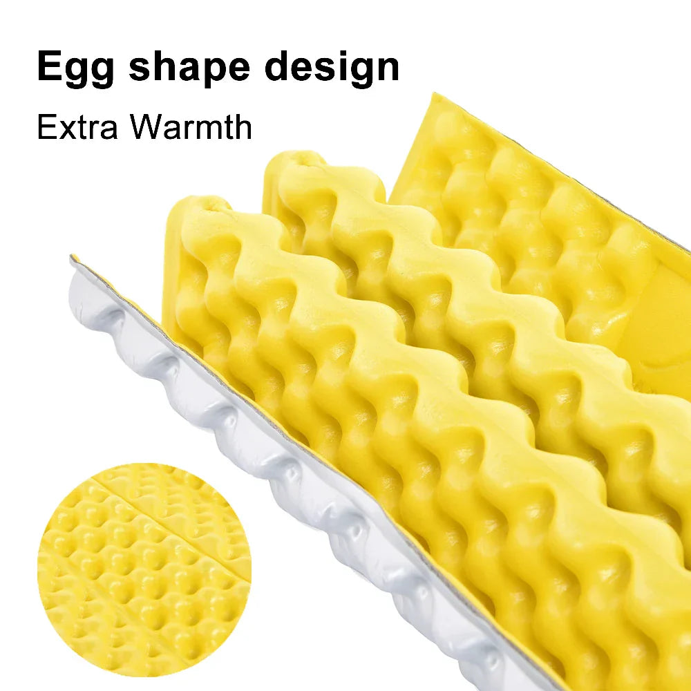 Carvallo Outdoor Sitt- och liggkuddar Set | Uppblåsbar matta med bärväska | För camping, strand och vandring | 4 årstider lämplig Carvallo