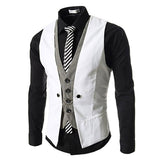Män Business väst kostym-Clothes for Men-Hemnix-Vit-M-Hemnix