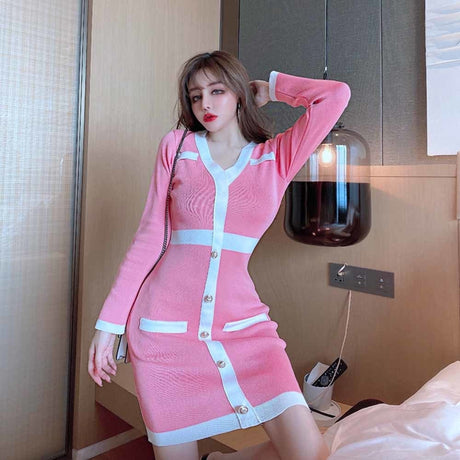 Bodycon tröja klänning Bellasverige