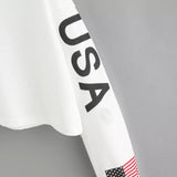 USA Crop Tröja-Clothes for women-Hemnix-Hemnix