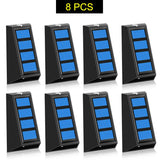 Carvallo Trädgårdslampor LUMINARA ColorGlow | 8-pack | RGB färgväxling | IP65 vattentät | Carvallo utomhusbelysning för staket, trappa & väg Carvallo