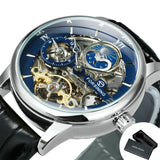 Forsining Män Skeleton Watch-Watches for men-Hemnix-SILVERBLÅ-Hemnix
