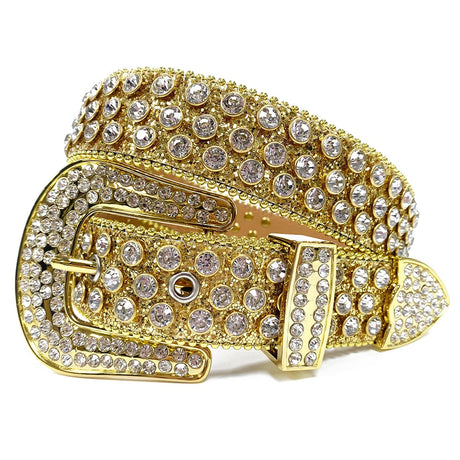 Rhinestone Diamond Belt-Accessories-Hemnix-Vitt guld-42 inch-Hemnix