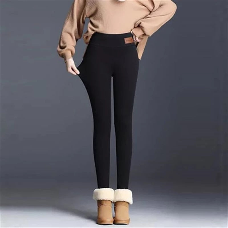 Varma vinter-leggings-Dam Kläder-Hemnix-Hemnix