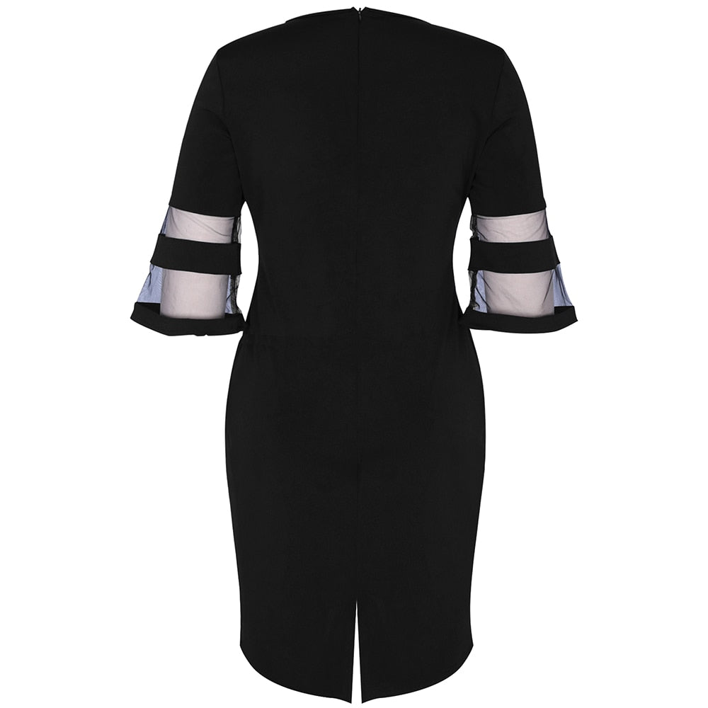 Plus storlek solros print casual klänning-Clothes for women-Hemnix-Hemnix
