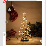 CrystalGlow - Julgran Bordslampa med Kristaldekoration och LED-belysning Carvallo