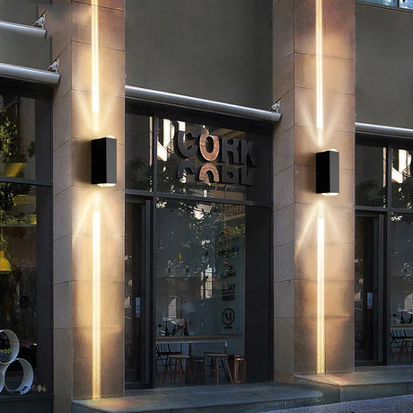 Carvallo-Utvändig vägglampa Virelo Beam | IP65 Vattentät | Aluminiumhölje | För trädgård, terrass & fasad | 85–265 V Carvallo