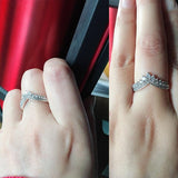 V-formad Sterling Silverring-Jewelry for women-Hemnix-Hemnix