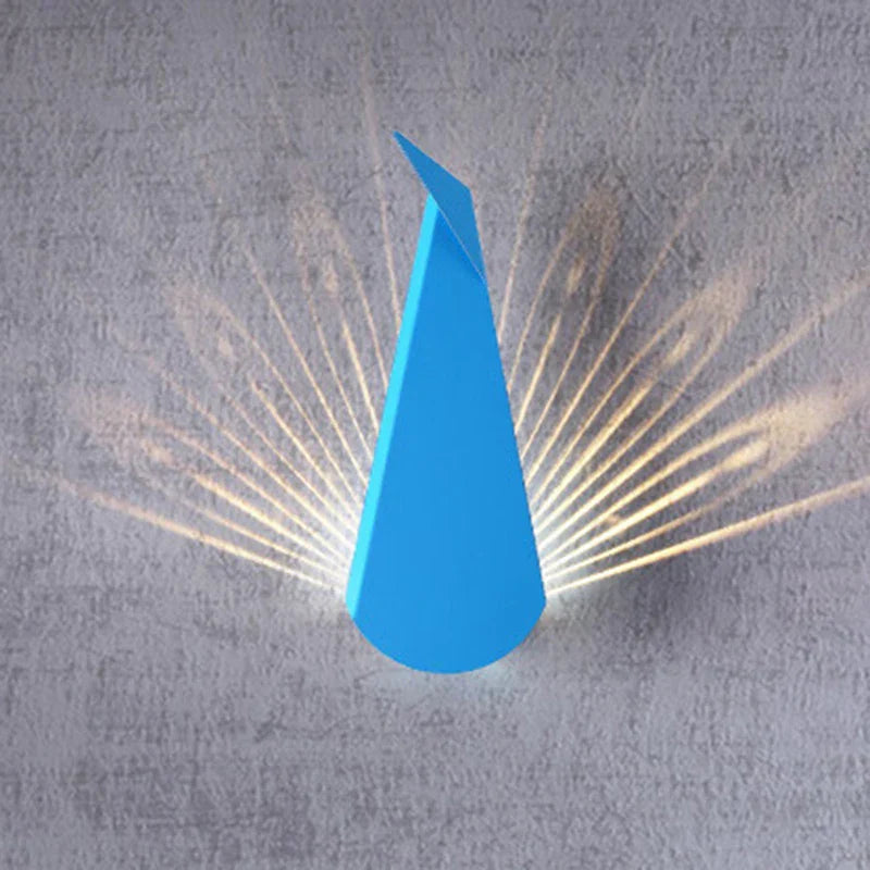 ElegantLicht - Påfågel Vägglampa Modern LED Vägglampa Carvallo