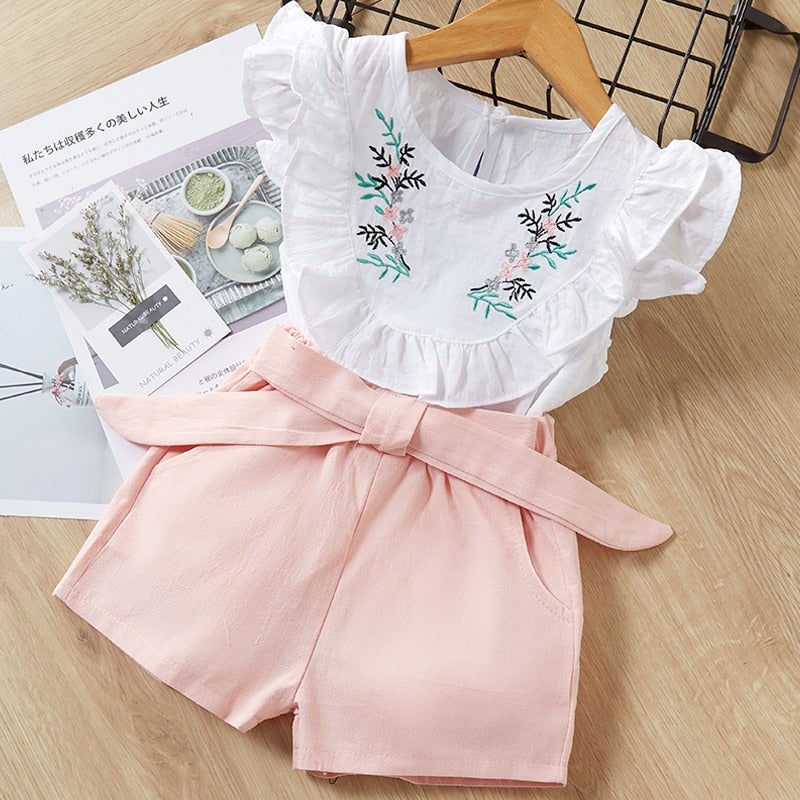 Set med casual skjorta och shorts för barn-Clothes for women-Hemnix-Hemnix