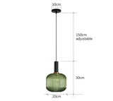 Färgglad Retro Glas Pendellampa – Kreativ LED Hängande Lampa för Vardagsrum och Sovrum Carvallo